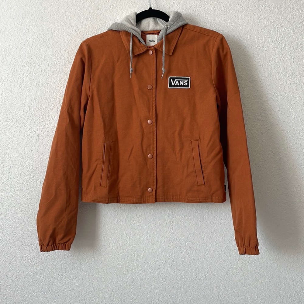 Rust Orange Hooded Jacket